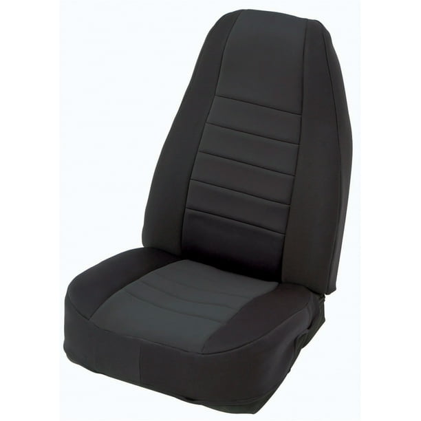 Smittybilt Neoprene Seat Cover Set Black Gray for 07-12 Wrangler JK 2-Door
